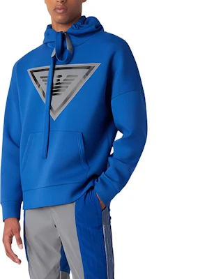 Armani/EMPORIO ARMANI SS23 老鷹標誌連帽電藍色男士套頭衫 3R1M6P-1JV9Z1-0935 Buy Armani/EMPORIO ARMANI SS23 老鷹標誌連帽電藍色男士套頭衫 3R1M6P-1JV9Z1-0935