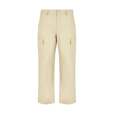 ARMANI EXCHANGE Beige Mid-Rise Straight-Leg Cargo Pants SS24 3DZP03-ZN3SZ-1795