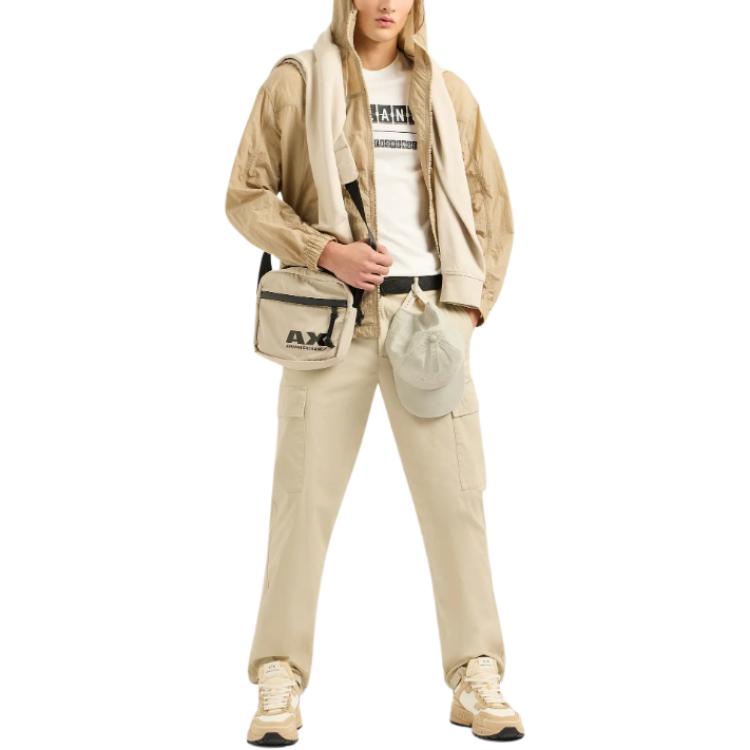 Purchase 아르마니 익스체인지 베이지 미드라이즈 스트레이트 카고 팬츠 SS24 3DZP03-ZN3SZ-1795
