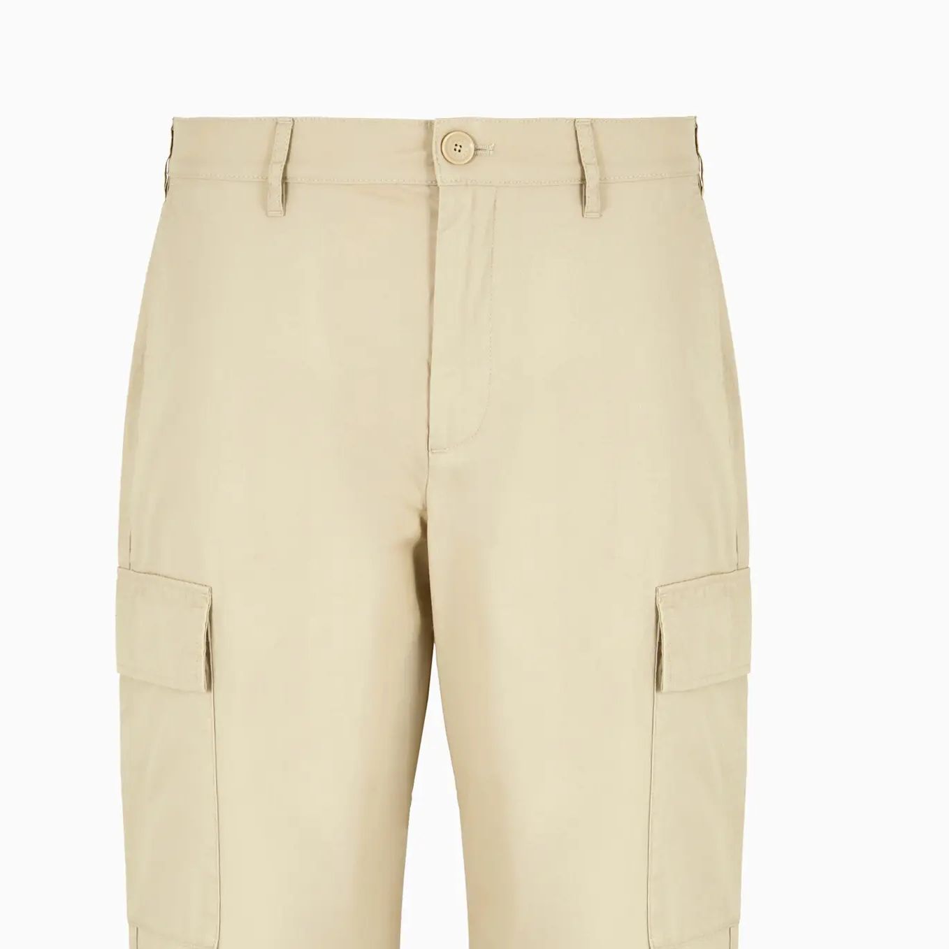 Sizing 아르마니 익스체인지 베이지 미드라이즈 스트레이트 카고 팬츠 SS24 3DZP03-ZN3SZ-1795
