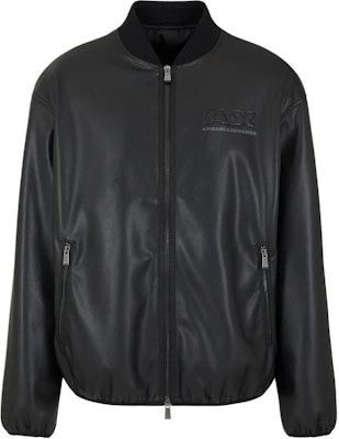 ARMANI EXCHANGE Black Cotton Bomber Jacket with Logo, SS24 Collection. 3DZB05-ZE1CZ-1200 Order ARMANI EXCHANGE Black Cotton Bomber Jacket with Logo, SS24 Collection. 3DZB05-ZE1CZ-1200