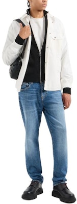 Armani Exchange Black Full-Zip Ribbed Knit Cardigan FW24 6DZE6G-ZM5BZ-1200 Purchase Armani Exchange Black Full-Zip Ribbed Knit Cardigan FW24 6DZE6G-ZM5BZ-1200