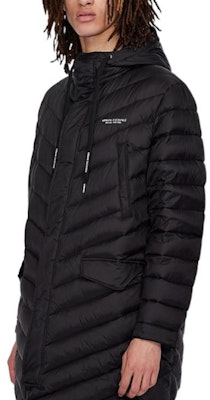 ARMANI EXCHANGE 黑色 FW22 連帽拉鍊外套 中長款 固色款式. 8NZL20-ZNW3Z-1200 Lookbook ARMANI EXCHANGE 黑色 FW22 連帽拉鍊外套 中長款 固色款式. 8NZL20-ZNW3Z-1200