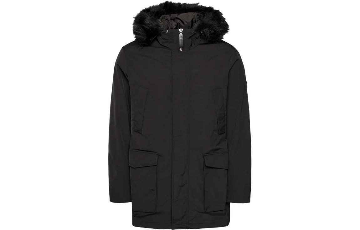 ARMANI EXCHANGE  Black Hooded Loose-Fit Long-Sleeve Jacket 6HZK39-ZNNYZ-1200