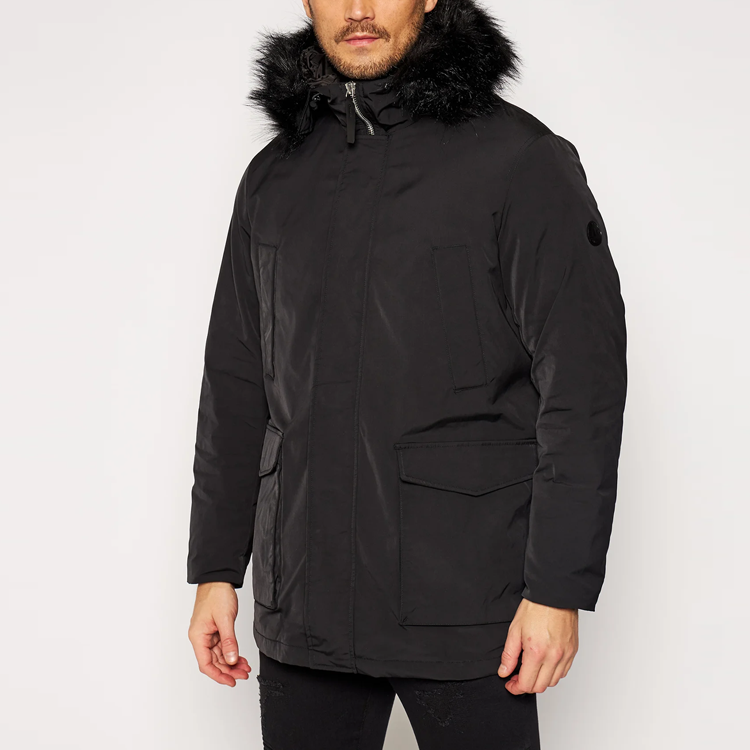 Lookbook ARMANI EXCHANGE Jaket Lengan Panjang Hoodie Hitam Loose-Fit 6HZK39-ZNNYZ-1200