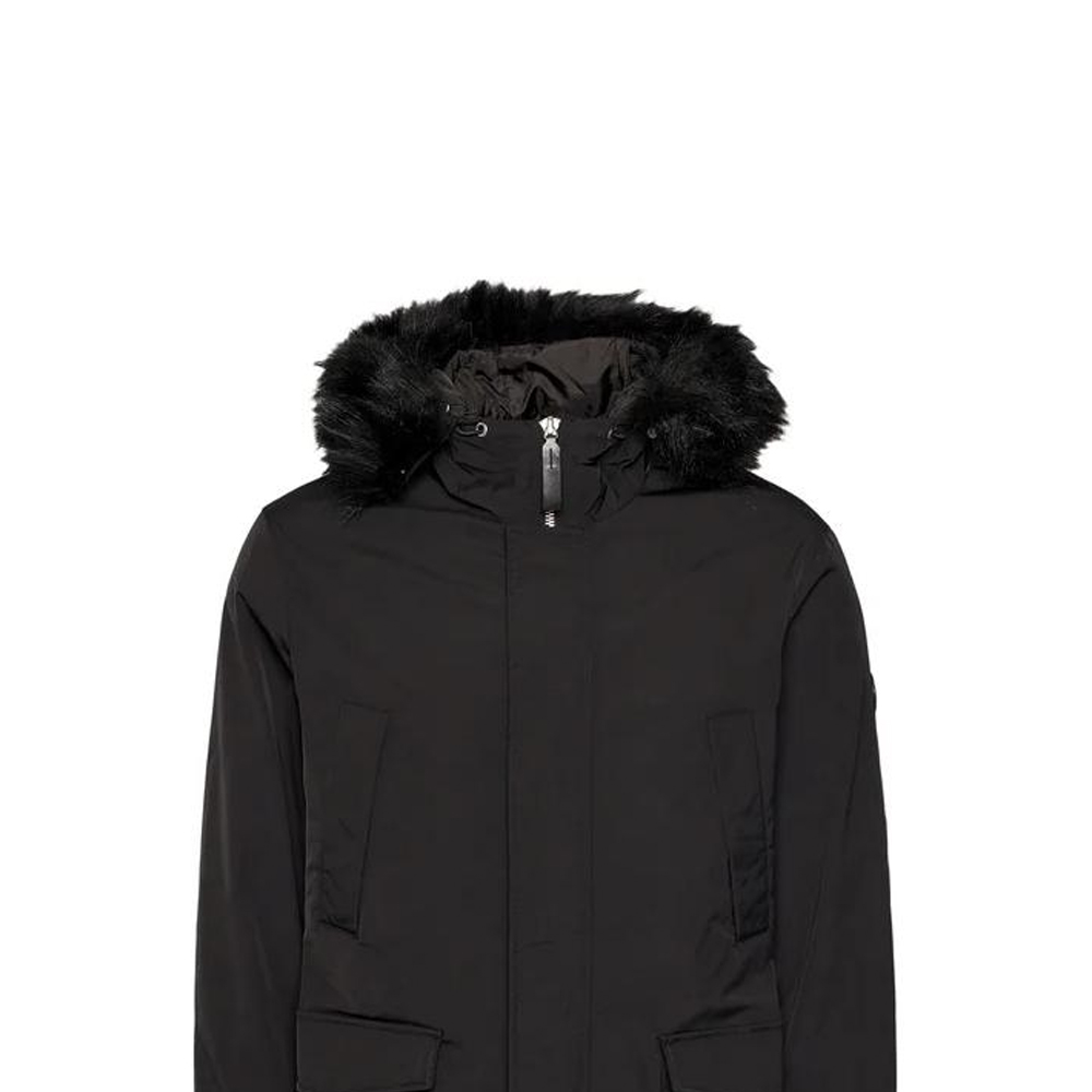 Sizing ARMANI EXCHANGE Jaket Lengan Panjang Hoodie Hitam Loose-Fit 6HZK39-ZNNYZ-1200