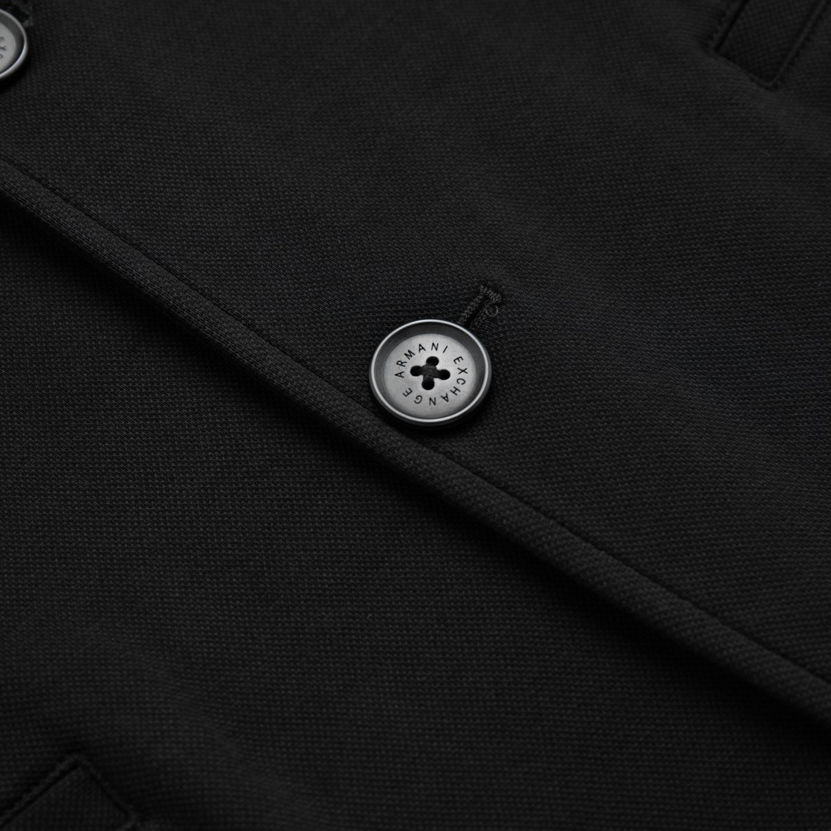 Details for 아르마니 익스체인지 블랙 후드 따뜻한 안감 싱글브레스트 블레이저 재킷 6LZGHE-ZJXGZ-1200