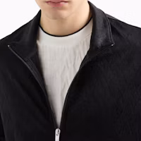 Details for ARMANI EXCHANGE 黑色提花立領拉鍊毛衣 FW24。 6DZMLA-ZJNMZ-1200