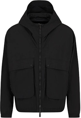 ARMANI EXCHANGE Black Logo Embroidered Hooded Zip-Up Jacket SS24. 6DZBL7-ZN5HZ-1200 Buy ARMANI EXCHANGE Black Logo Embroidered Hooded Zip-Up Jacket SS24. 6DZBL7-ZN5HZ-1200