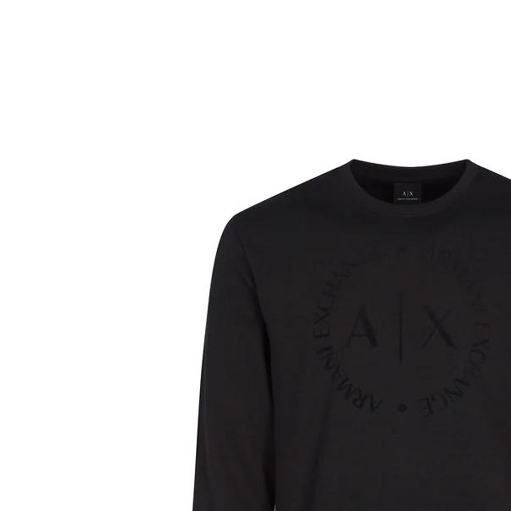 Details for 阿玛尼AX黑色宽松字母印花圆领卫衣 8NZM87-Z9N1Z-1200
