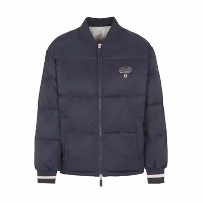 ARMANI EXCHANGE Casual Cotton Jacket with Logo and Zipper. 6RZB23-ZNJ7Z-1510