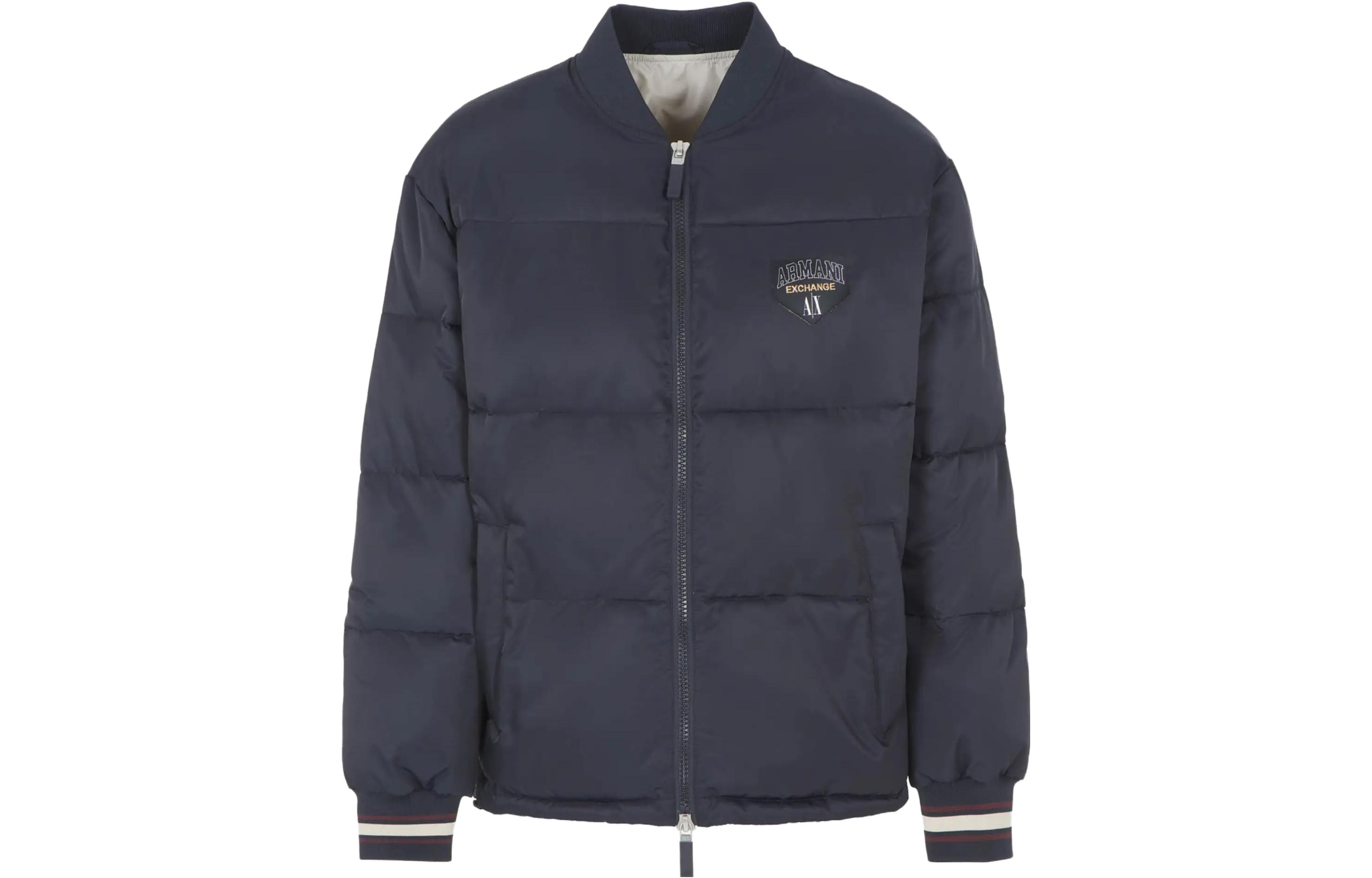 Order ARMANI EXCHANGE Jaket Kasual Kapas dengan Logo dan Zip. 6RZB23-ZNJ7Z-1510