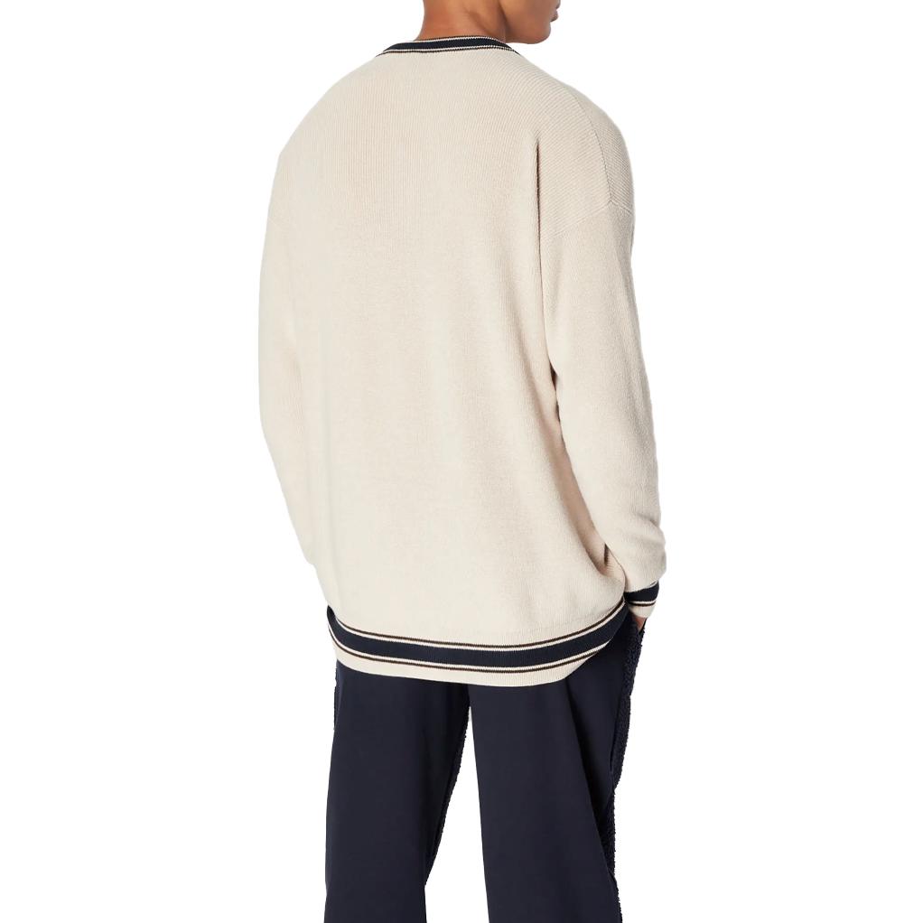 Shop ARMANI EXCHANGE Kardigan Butang Warna Blok Logo Lengan Panjang. 6RZE2A-ZM3FZ-1934