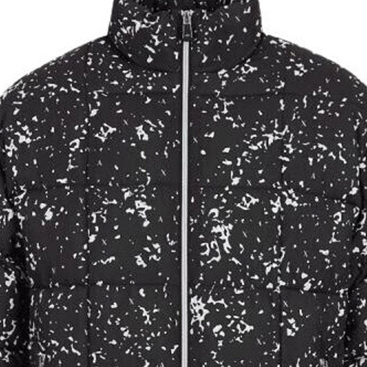 Details for 아르마니 익스체인지 풀프린트 집업 코튼 자켓 - 블랙 6KZB06-ZNKRZ-9213