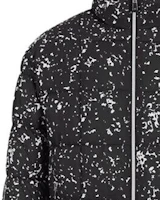 Sizing ARMANI EXCHANGE 全印花拉鍊棉質外套 - 黑色 6KZB06-ZNKRZ-9213