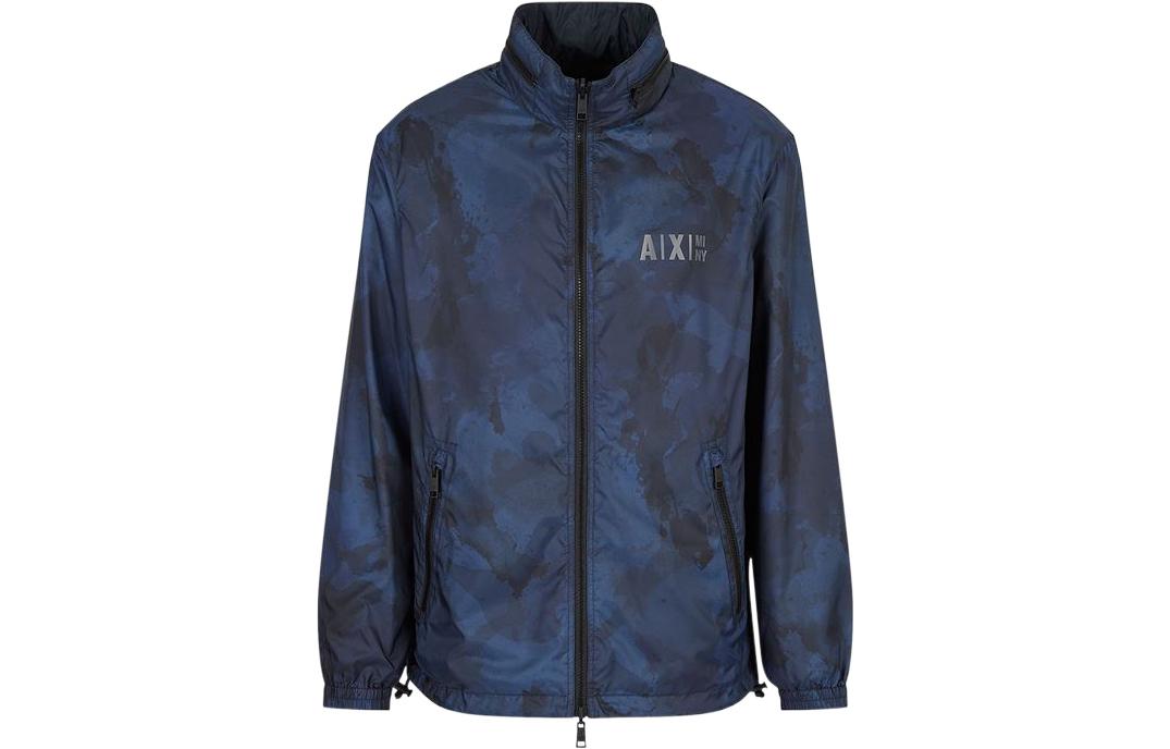 Armani Exchange  FW22 Zip-Up Jacket in Lake Blue. 6LZB20-ZNUQZ-55HV