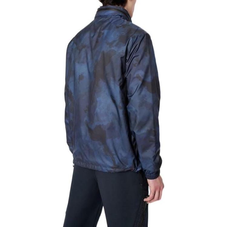 Shop 아르마니 익스체인지 FW22 레이크 블루 집업 재킷. 6LZB20-ZNUQZ-55HV