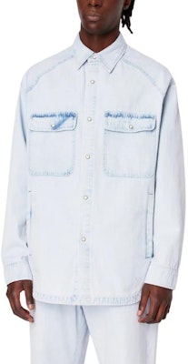 ARMANI EXCHANGE 淺藍色水洗牛仔長袖襯衫領扣 SS24 3DZCD1-Z1UVZ-1500 Purchase ARMANI EXCHANGE 淺藍色水洗牛仔長袖襯衫領扣 SS24 3DZCD1-Z1UVZ-1500