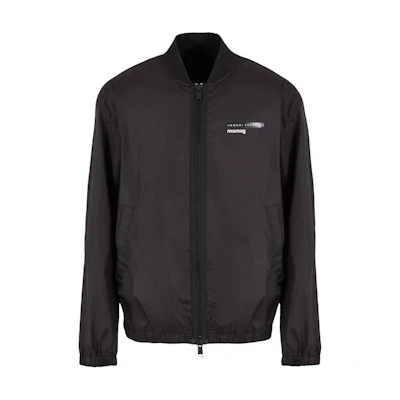 ARMANI EXCHANGE Lightweight Zip-Up Jacket with Logo SS24 Black 3DZB20-ZN4EZ-1200