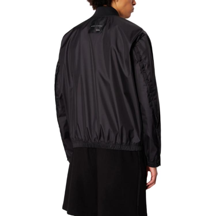 ARMANI EXCHANGE  Lightweight Zip-Up Jacket with Logo SS24 Black 3DZB20-ZN4EZ-1200 圖 4