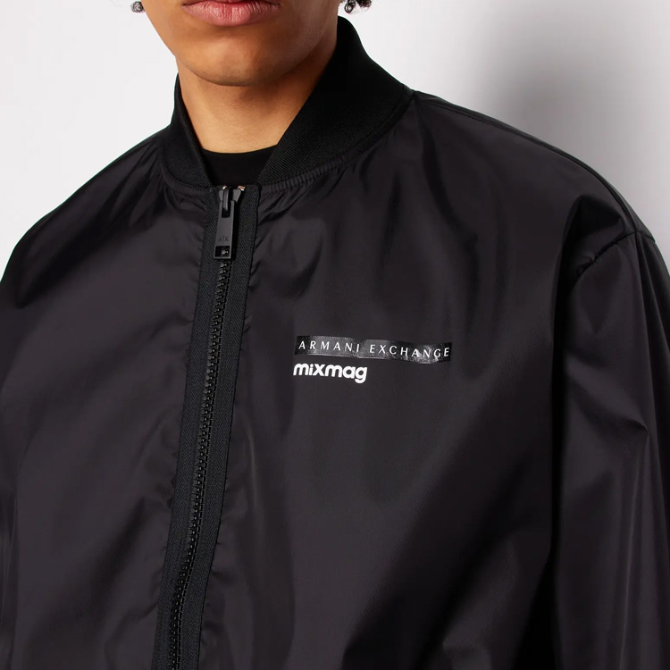 ARMANI EXCHANGE  Lightweight Zip-Up Jacket with Logo SS24 Black 3DZB20-ZN4EZ-1200 圖 6