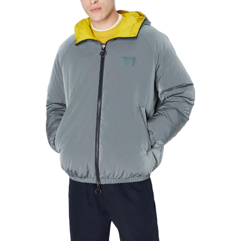 Details for ARMANI EXCHANGE Jaket Kapas Berhud Cetak Logo Pelbagai Warna. 6RZB43-ZNXXZ-29BE