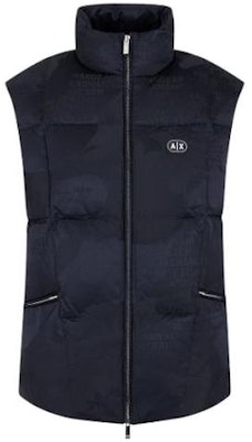 Armani Exchange Logo Print Sleeveless Puffer Jacket with Zipper Collar. 3DZQL5-ZN3HZ-55JK Order Armani Exchange Logo Print Sleeveless Puffer Jacket with Zipper Collar. 3DZQL5-ZN3HZ-55JK