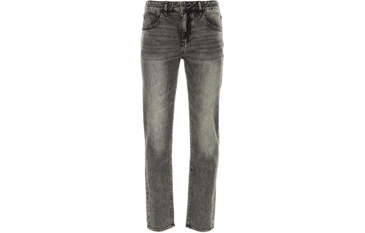 Order 阿玛尼AX 中腰直筒水洗灰色牛仔裤 3DZJ13-Z1KQZ-0204