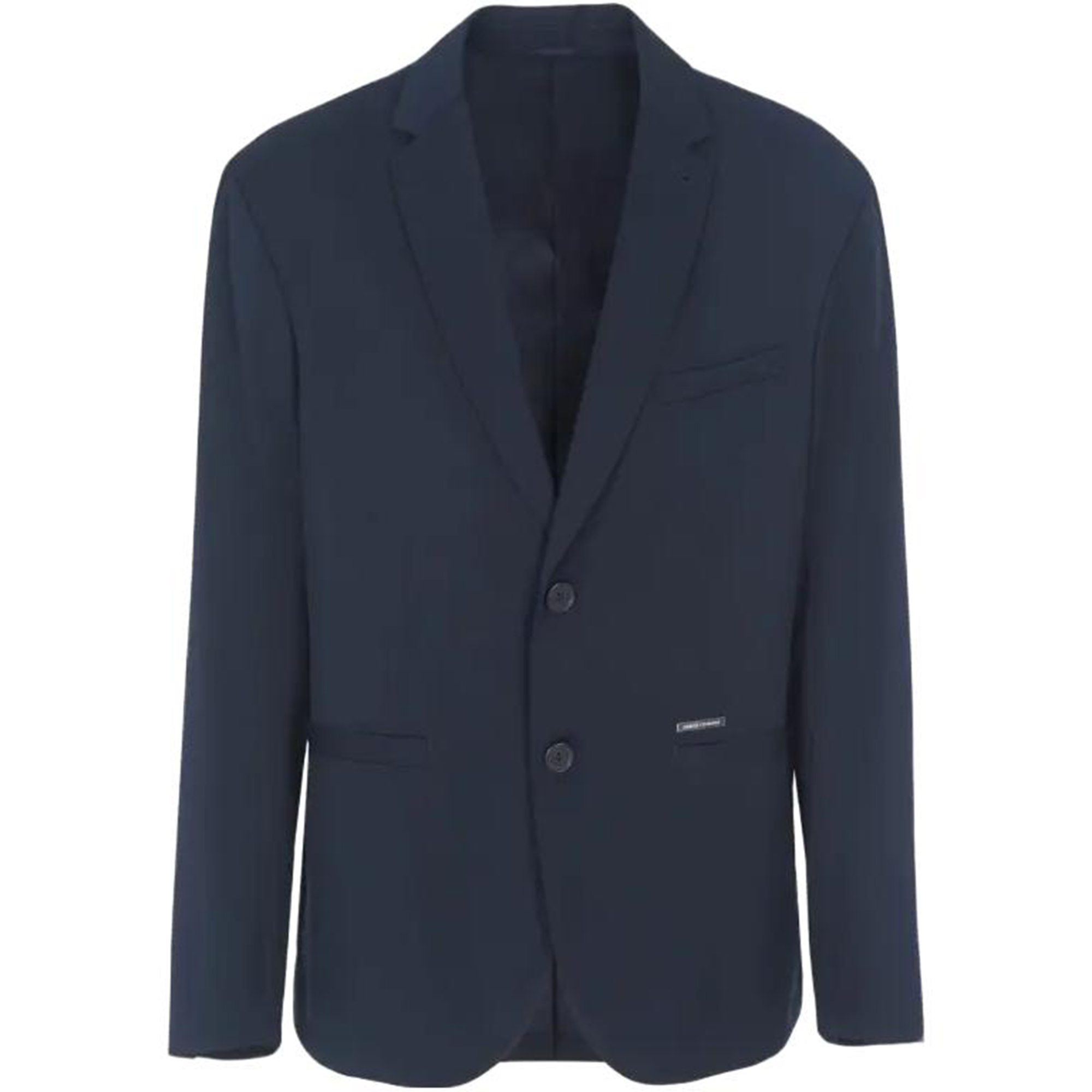 ARMANI EXCHANGE  Navy Blazer FW23 Single-Breasted with Metal Logo. 6RZG07-ZNUWZ-1510