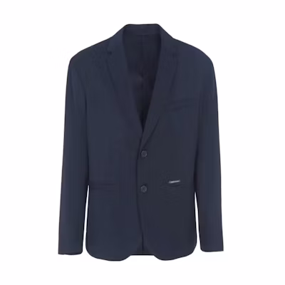 ARMANI EXCHANGE Navy Blazer FW23 Single-Breasted with Metal Logo. 6RZG07-ZNUWZ-1510