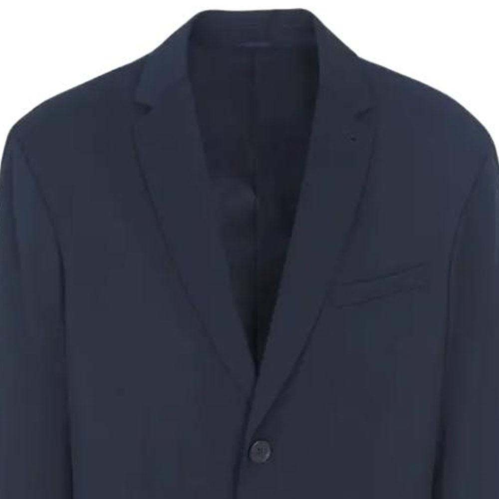 Details for ARMANI EXCHANGE Navy Blazer FW23 Single-Breasted dengan Logo Besi. 6RZG07-ZNUWZ-1510