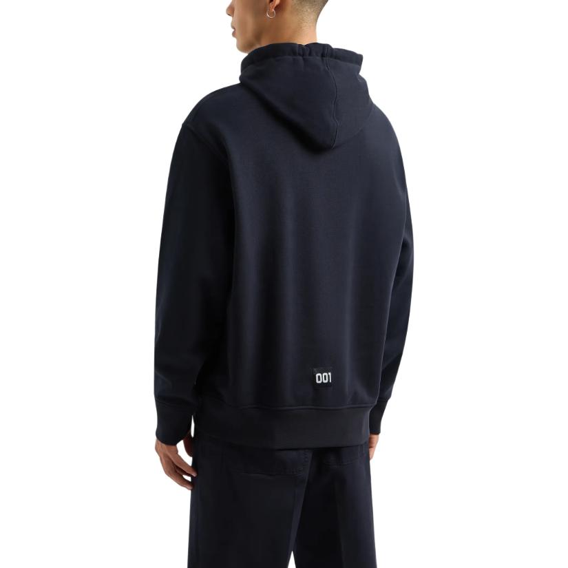 Purchase 阿玛尼AX 海军蓝刺绣标志宽松版型卫衣 SS24. 3DZMLJ-ZJ4XZ-1583