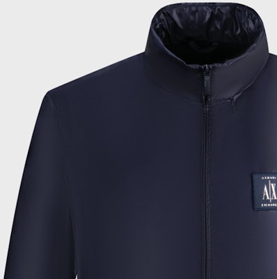 ARMANI EXCHANGE Navy Blue Logo Long Sleeve Jacket. 8NZBP9-ZNYWZ-1583 Cheap ARMANI EXCHANGE Navy Blue Logo Long Sleeve Jacket. 8NZBP9-ZNYWZ-1583
