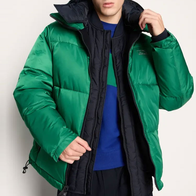 Purchase ARMANI EXCHANGE  Navy Blue Logo Patch Baseball Collar Cotton Jacket FW23. 6RZB11-ZNUQZ-1510