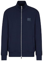 ARMANI EXCHANGE Navy Blue Logo Print Zipper Sweatshirt SS22. 3LZMHD-ZJZDZ-15BA ARMANI EXCHANGE Navy Blue Logo Print Zipper Sweatshirt SS22. 3LZMHD-ZJZDZ-15BA