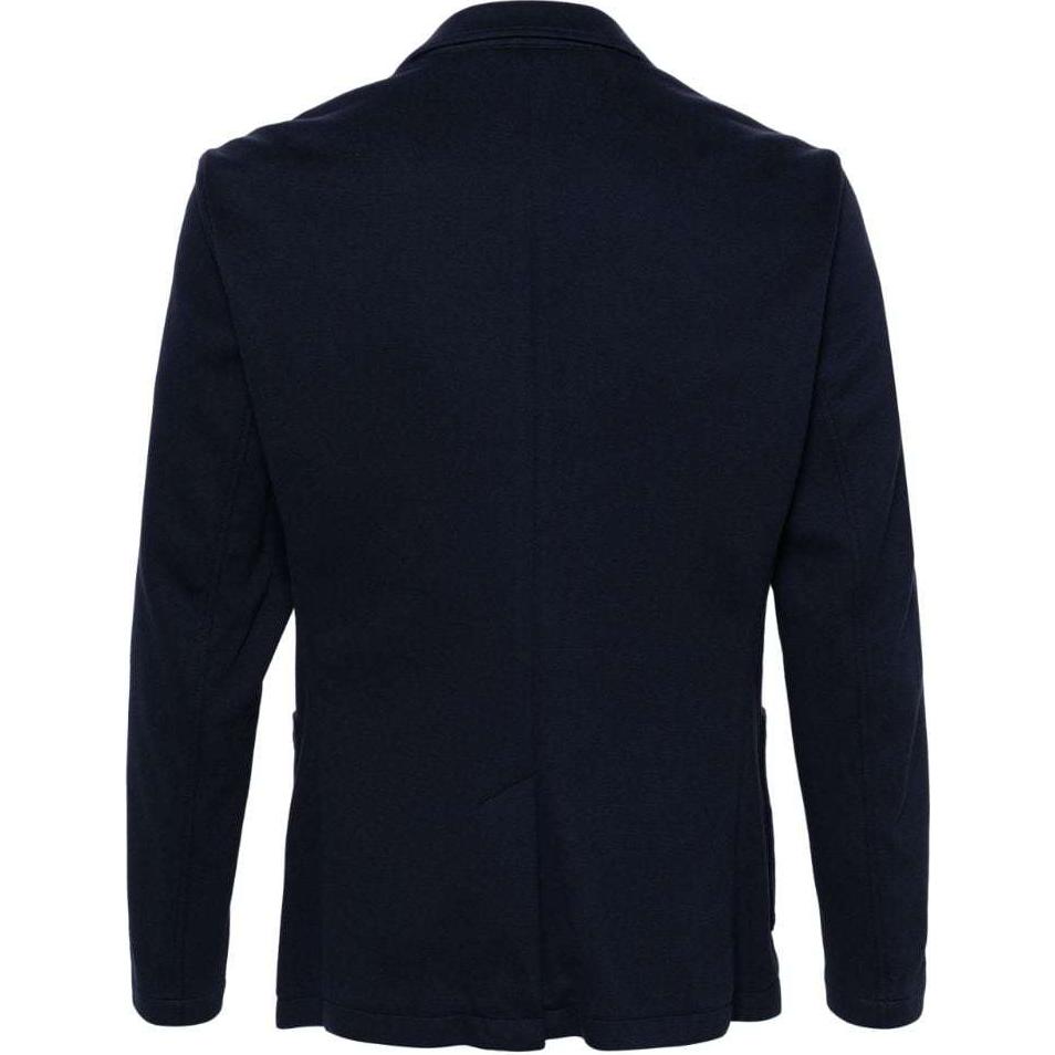 Lookbook 아르마니 익스체인지 네이비 로고 싱글 브레스티드 긴팔 블레이저 재킷 3DZGJJ-ZJXLZ