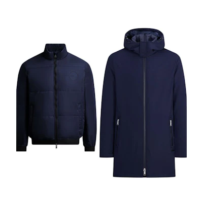 ARMANI EXCHANGE Navy Blue Zip-Up Hoodie Jacket 2-Pack 6LZK06-ZNCDZ-55HX