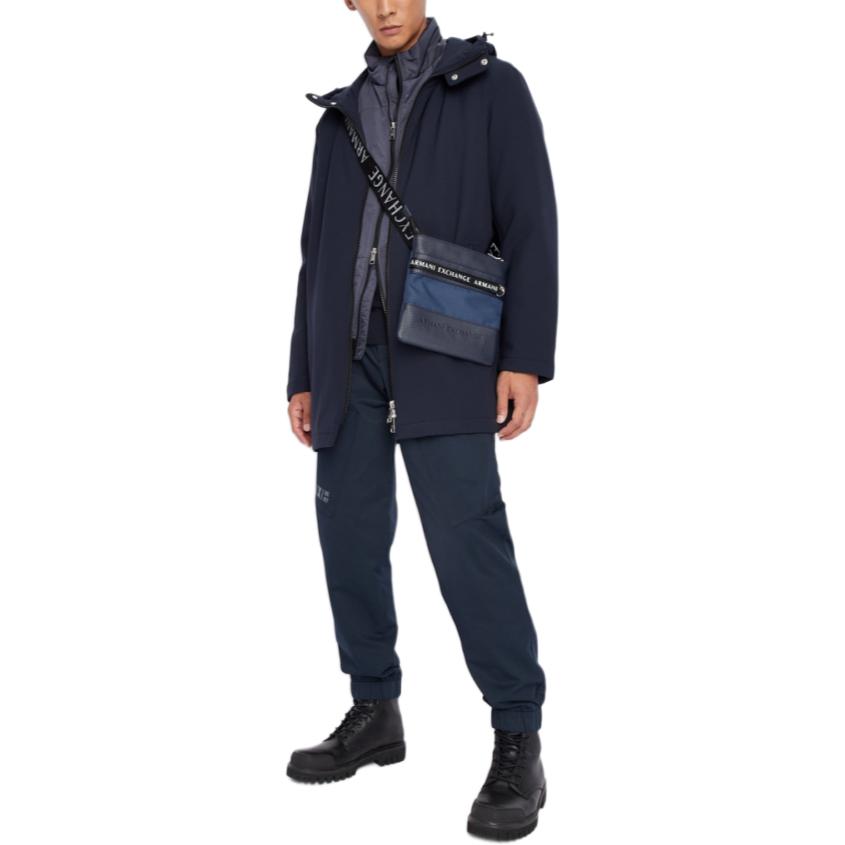 Sizing ARMANI EXCHANGE  Navy Blue Zip-Up Hoodie Jacket 2-Pack 6LZK06-ZNCDZ-55HX