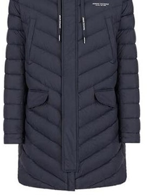 아르마니 익스체인지 네이비 후드 롱 다운 자켓 코트 집업. 8NZL20-ZNW3Z-1583 Sizing 아르마니 익스체인지 네이비 후드 롱 다운 자켓 코트 집업. 8NZL20-ZNW3Z-1583