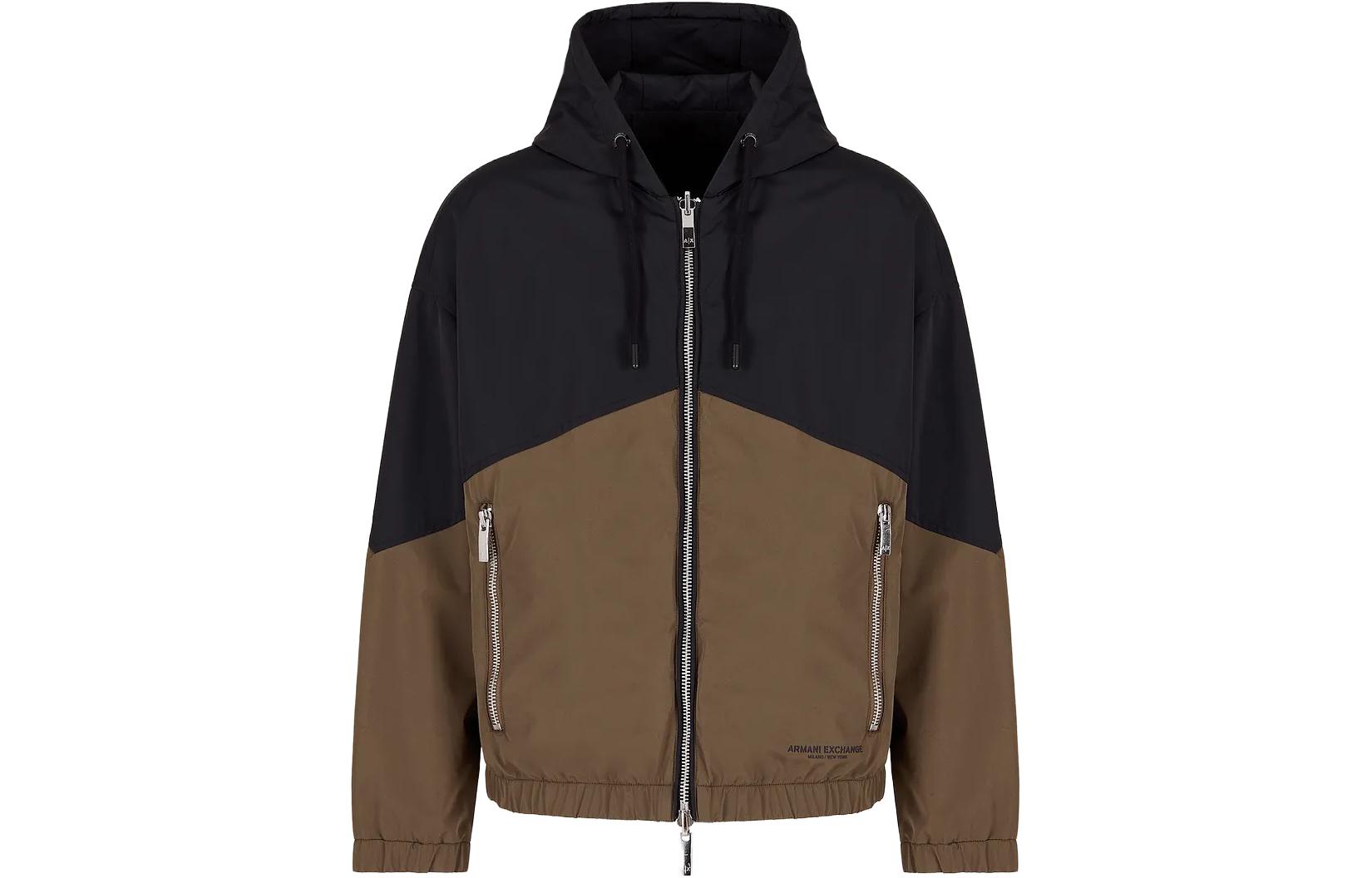 ARMANI EXCHANGE  Patchwork Hooded Zip-Up Jacket 6RZBL1-ZN2PZ-122CF