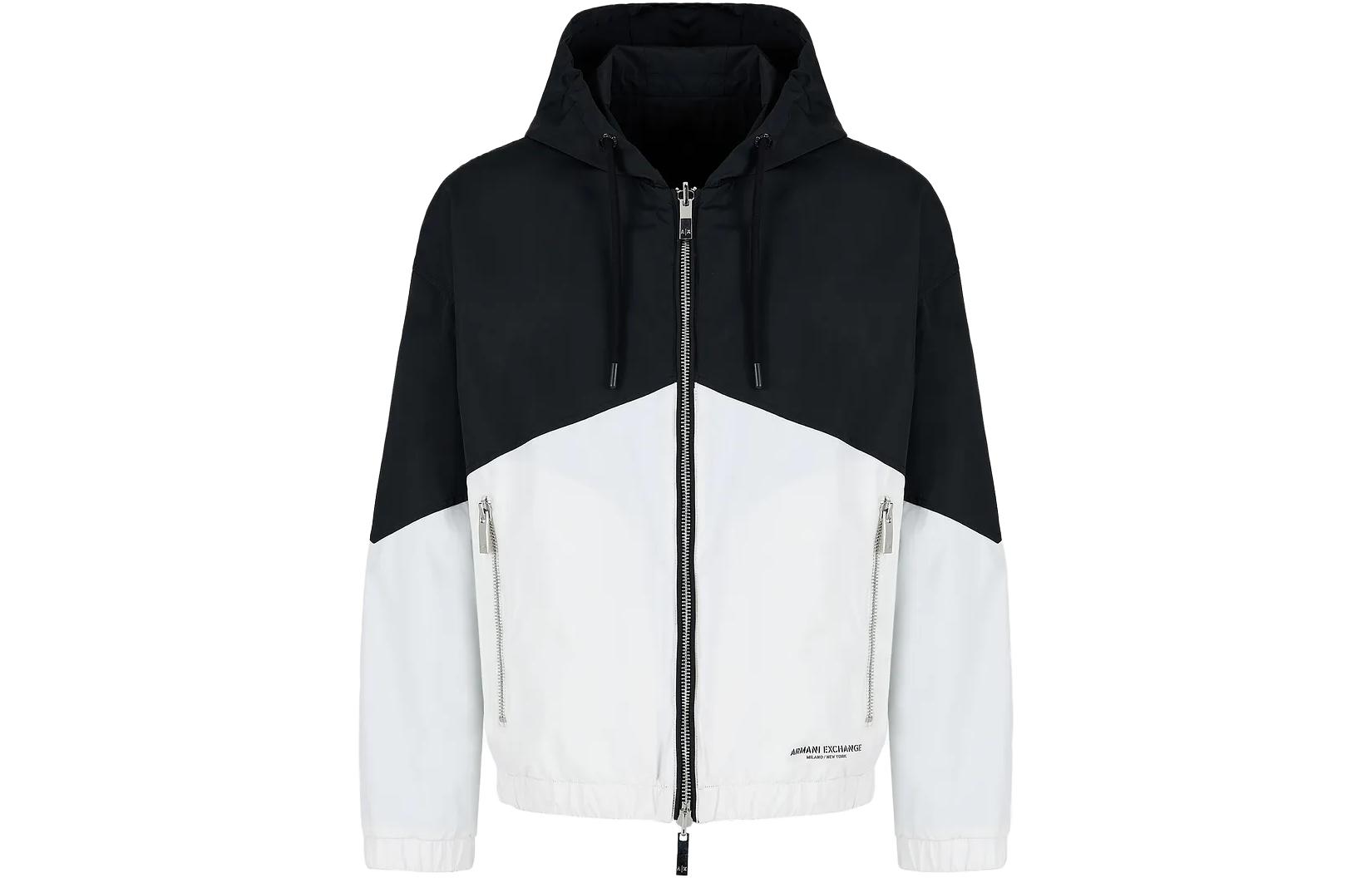 Lookbook 아르마니 익스체인지 패치워크 후드 집업 재킷 6RZBL1-ZN2PZ-122CF