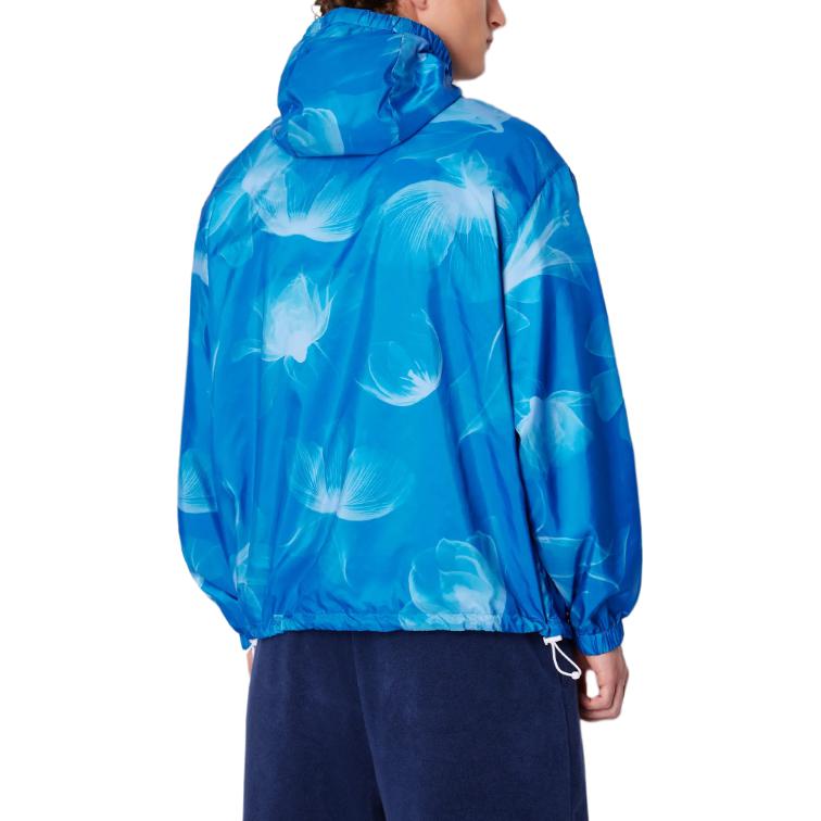 Purchase 아르마니 익스체인지 리버시블 로고 프린트 후드 재킷 블루 - SS24. 3DZB44-ZNBWZ-65BJ