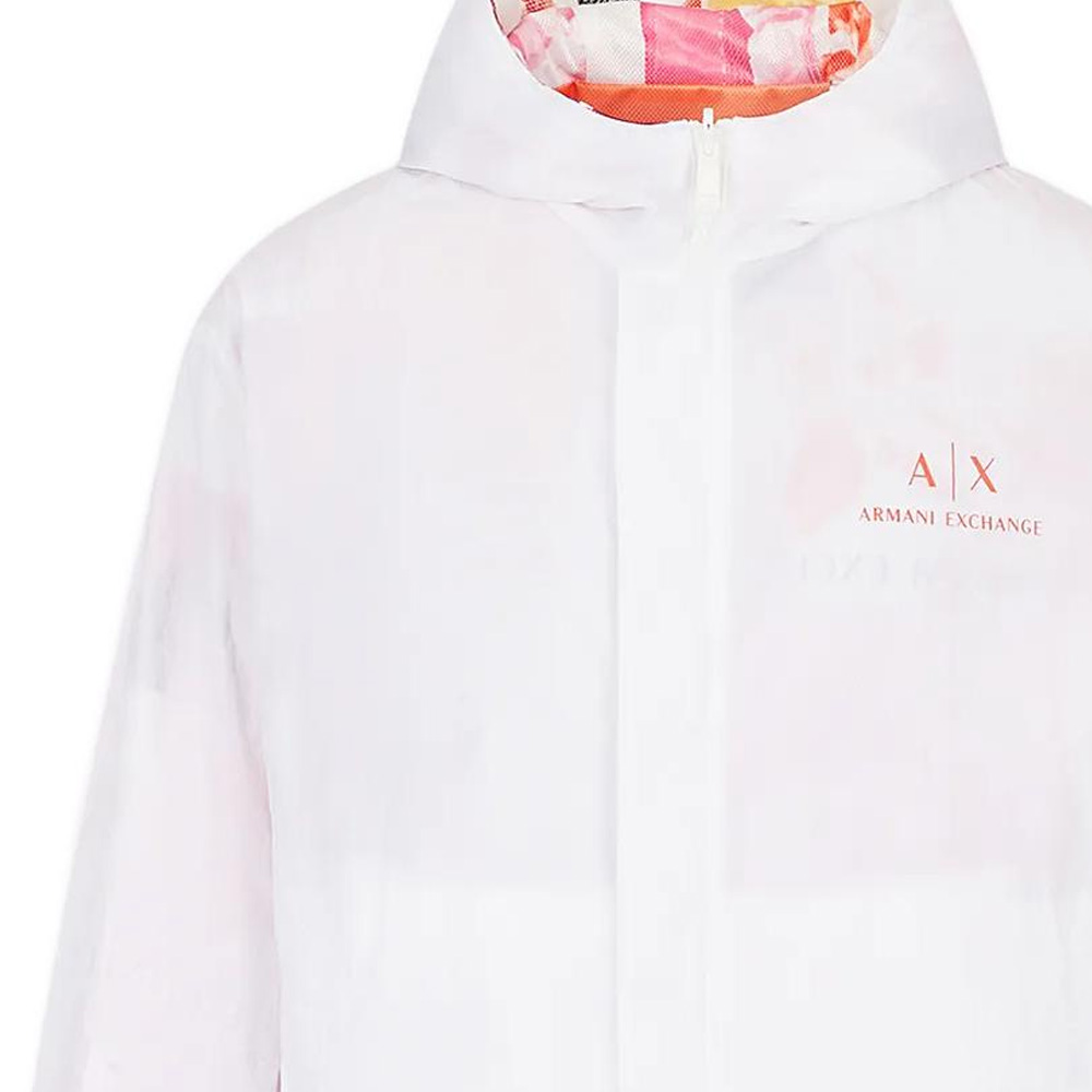 Armani Exchange  Reversible Logo Print Hoodie Jacket - White. 3RZB46-ZN1CZ-21BV 圖 7