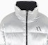 Sizing ARMANI EXCHANGE 銀色高領拉鏈棉質外套 字母印花 6RZB45-ZNPTZ-11987