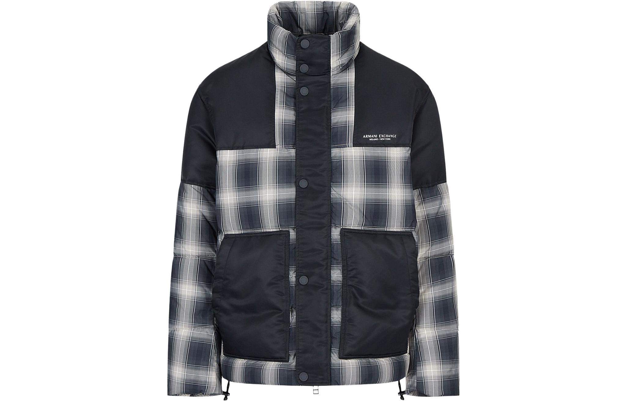 Order ARMANI EXCHANGE  Single-Breasted Letter Print Jacket Navy SS23. 6LZBL4-ZNWTZ-145AD