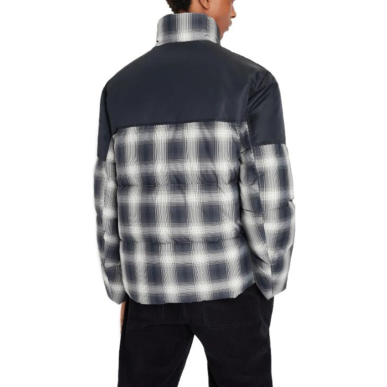 Shop ARMANI EXCHANGE  Single-Breasted Letter Print Jacket Navy SS23. 6LZBL4-ZNWTZ-145AD