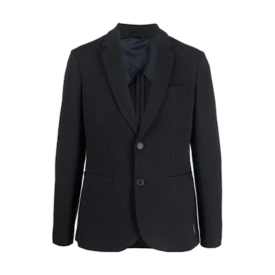 ARMANI EXCHANGE Single-Breasted Navy Blazer with Patch Pockets FW22. 8NZG43-ZNUAZ-1583
