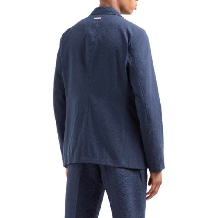 Lookbook ARMANI EXCHANGE  Slim Fit Blue Single-Breasted Blazer Jacket 3DZG23-ZN1AZ-15BA