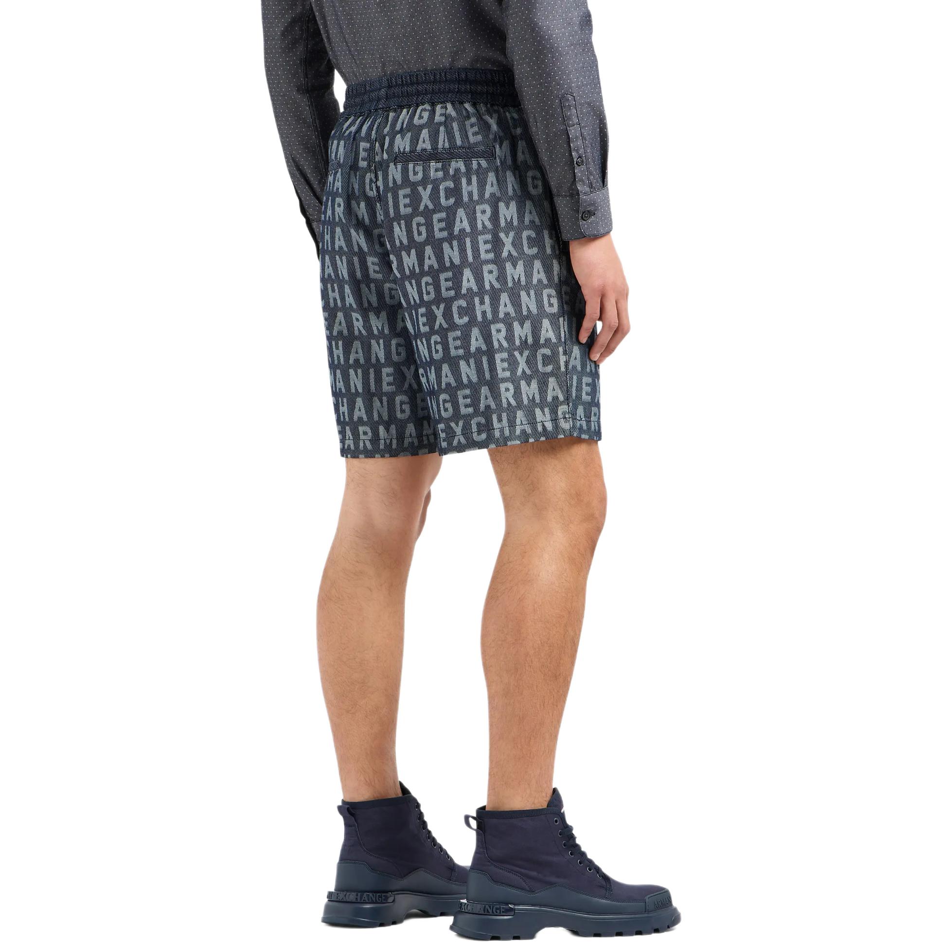 Purchase ARMANI EXCHANGE 修身灰色印花牛仔短裤 5英寸款式 3DZSD1-Z1WAZ-05HC