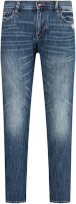 阿玛尼AX 蓝色修身直筒中腰牛仔裤 FW23 6RZJ13-Z28SZ-1500 Buy 阿玛尼AX 蓝色修身直筒中腰牛仔裤 FW23 6RZJ13-Z28SZ-1500